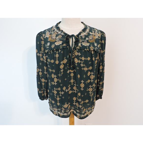 Knox Rose Prairie Style Blouse with Embroidery design - Picture 2 of 7